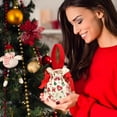 thumbnail image 6 of YIKA Christmas Decoration Christmas Candy Canvas Bag Christmas Eve Party Apples Drawstring Handbag Christmas Gift Bag, 6 of 6