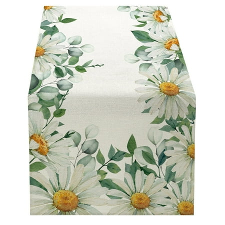 

WIQUOKETT Table Runner Summer Seasonal Anniversary Holiday Kitchen Dining Table Decoration for Indoor Outdoor Home Party 13 X 72 Inch 1PCS Table Runner Fall Decorations for Home