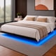 thumbnail image 1 of Base Cama King Flotante Reforzada 1000kg Led 202x192x20cm Houzer, 1 of 11