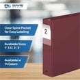 thumbnail image 5 of Davis Group Premium Economy, Round Ring, Binder, 6 Pack (Burgundy, 2"), 5 of 8