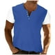 thumbnail image 1 of Camisetas Casuales de los Hombres Coloridos Cuello Redondo Manga Corta, 4 Botones Placa Músculo Camiseta para el Uso Diario, de Negocios, Fiesta Y Hogar, 1 of 8