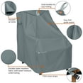 thumbnail image 5 of Classic Accessories Storigami Water-Resistant 26 Inch Easy Fold Patio High Back Chair Cover, Monument Grey, 5 of 13