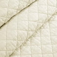 thumbnail image 4 of Lush Decor Ava Diamond Oversized 3 Piece Cotton Quilt Set, King, Ivory, 4 of 5