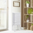 thumbnail image 3 of Gymax Jewelry Cabinet Armoire Box Mirrored Storage Chest Stand Organizer, 3 of 9
