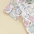 thumbnail image 4 of Baby Boys Easter Outfit Cute Print Bow Tie Tee Tops with Solid Color Shorts Set Toddler Baby Boy Easter Clothing Sets, 4 of 6