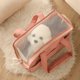 thumbnail image 3 of Pet Travel Outdoor Bag For Cats Dogs Large Capacity Pure Cotton Include Bonus Pillow Easy Carry Detachable Shoulder Strap Slings ShopWise Round, 3 of 7
