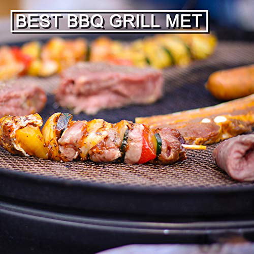 Set of 3 BBQ Grill Mesh Mat Barbecue Non Stick Sheet Liners for your indoor outd 