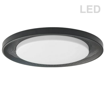 

Matte Black Tone Finish Flush Mounts 17 Wide Metal/Acrylic Material 1 Light Fixture
