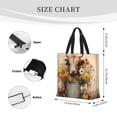 thumbnail image 3 of Fotbe Bucket Flower Cow Bolsa Tote con Estampado para Mujer, Bolsos con Cremallera, Bolsa de Hombro Casual de Gran Capacidad con Bolsillos Internos, 3 of 7