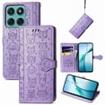 thumbnail image 1 of Funda Cartera FOXDOCK para Motorola Edge 60 Fusion , Flip PU con Relieve de Gatos y Perros, Tarjetero y Soporte, 1 of 6
