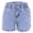 Blue, variant on Sngxgn Denim Shorts for Women Mid Rise Ripped Jean Shorts Stretchy Folded Hem Short Jeans(Blue,XL)