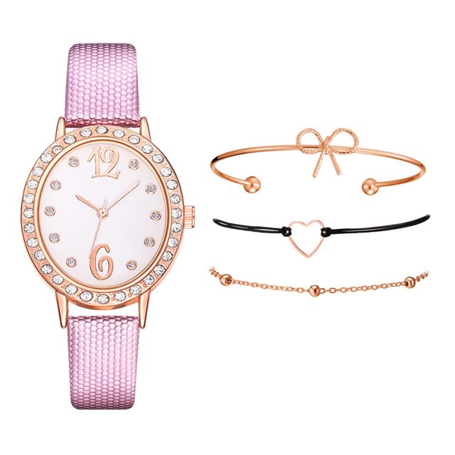 Reloj de pulsera para mujer de cuero con esfera verde cuadrada a la moda para mujer, conjunto de pulsera de cuarzo Wmkox8yii gfajkfgbkjabf2027