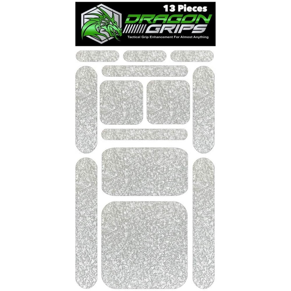 Dragon Grips 13pc Clear Grip Tape Decal Stickers for iPhone Tablet