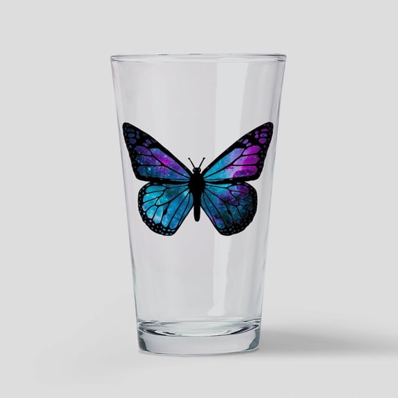 CafePress - Galactic Butterfly - Pint Glass, Drinking Glass, 16 oz. CafePress