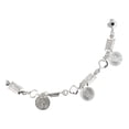 thumbnail image 2 of Pulsera San Judas Medallas Ojo Turco Plata Solida Ley 925 blanco Largo/Ancho: 19 cm (ajustable) x 3.5 mm, 2 of 3