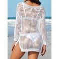 thumbnail image 5 of Charmo Women Long Sleeve Swimsuits Cover Ups Crochet Bathing Suit Bikini Beach Swimwear, 5 of 5