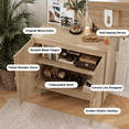 thumbnail image 5 of Algherohein Accent Cabinet with Storage, Bathroom Storage Organizer Sideboard Cabinets,TV Stand Coffee Bar for Living Room,Oak 2Pack, 5 of 6