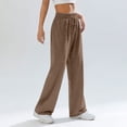 thumbnail image 6 of Hearthz Women's Wide Leg Sweatpants High Waist Baggy Flared Pants Drawstring Athletic Joggers Sweat Pants Blue,XXL, 6 of 6