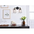thumbnail image 6 of Auspice 2 light black Wall Sconce, 6 of 7