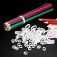 thumbnail image 5 of Silicone Rubber Bands Rings 50 Pack Non Slip 1 1/4" Flat White for Books, Art, Boxes, Cord Wrapping, Bag Wraps, 5 of 5