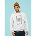 thumbnail image 2 of Pickle Card Sweatshirt Men's -SmartPrintsInk Designs, 2 of 4