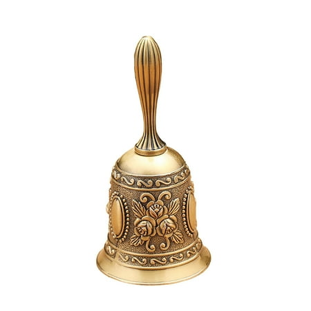 UYUH Hand Bell Call Bell Musical Instrument with Floral Pattern for Home School Restaurants for Back to School Daily Study Tools Giftware Supplies