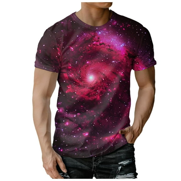3D Graphic Colorful T-Shirts Short Sleeve Crew Neck Print Tee for Men Women and Youngs Casual Tee Shirts Top Loose Top Pattern Print Tops