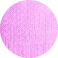 thumbnail image 1 of Ahgly Company Indoor Round Solid Pink Modern Area Rugs, 3' Round, 1 of 4