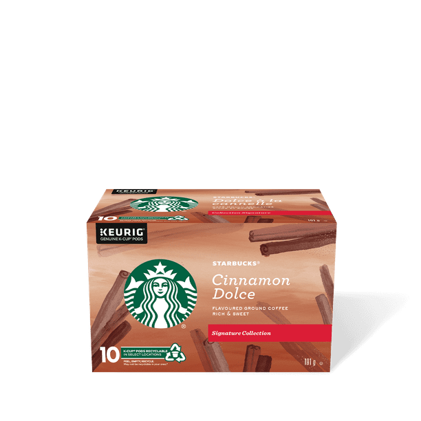 Starbucks Flavored Ground Coffee Cinnamon Dolce 10 KCups