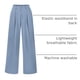 thumbnail image 4 of Pantalones PRETTYGARDEN Palazzo de Pierna Ancha y Cintura Alta Azul Talla S, 4 of 9