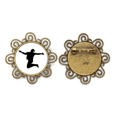 thumbnail image 1 of La educación física deportes de salto Broche de flores, regalo de joyería para mujeres y niñas Unbranded M, 1 of 3