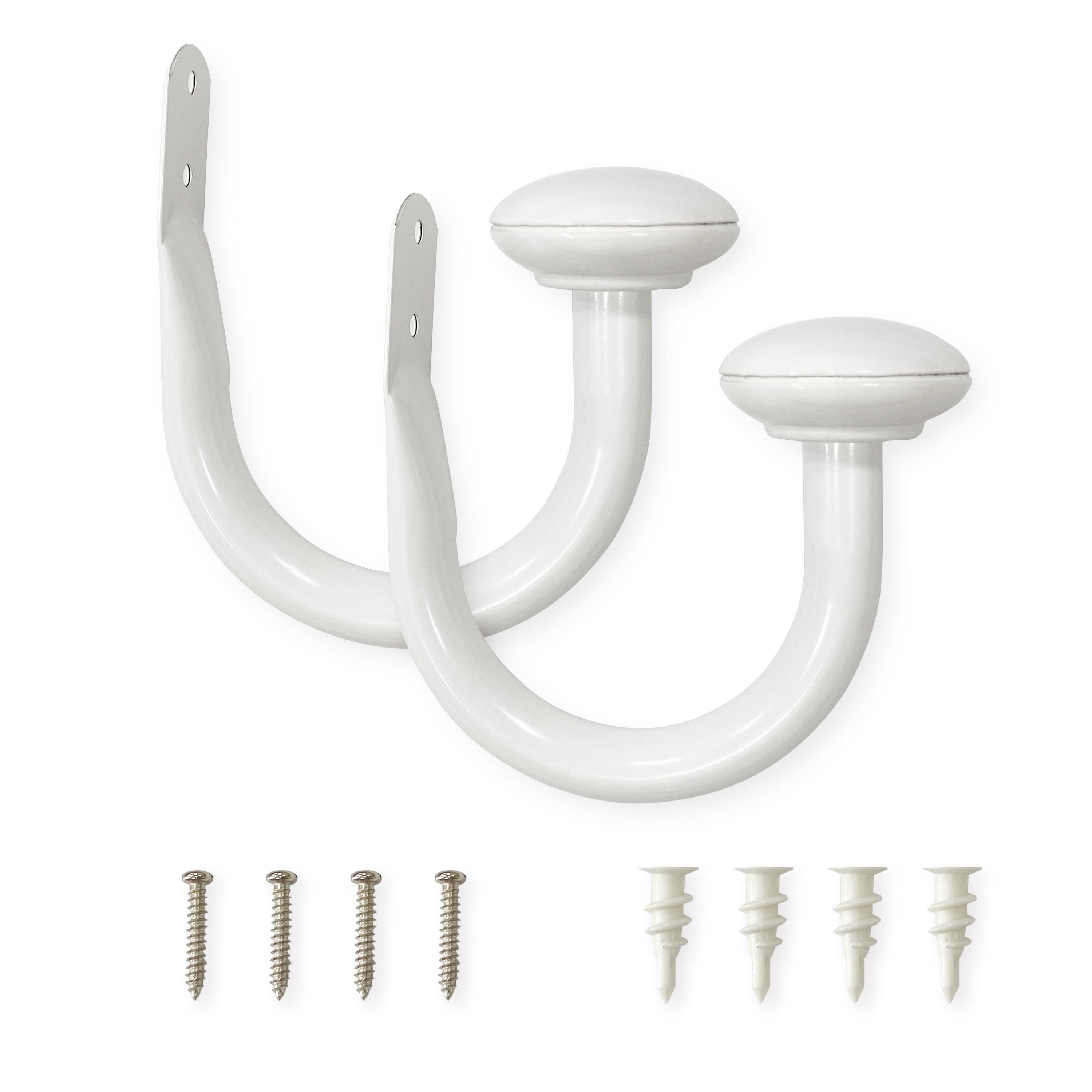 Lumi 3/4 in. Holdback (2-Pack), White
