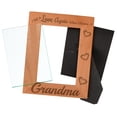 thumbnail image 2 of ThisWear Gift for Grandma Fell In Love Became Grandma Natural Wood Engraved 5x7 Portrait Picture Frame Wood, 2 of 6