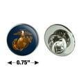 thumbnail image 6 of Marines USMC Eagle Globe Anchor on Blue Officially Licensed Metal 0.75" Lapel Hat Pin Tie Tack Pinback, 6 of 8