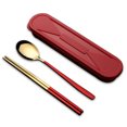 thumbnail image 3 of Injueey Utensilios de cocina, accesorios de viaje de diseño Simple portátil de acero inoxidable 304 con ajuste a presión de PP para el desayuno, el Mostrada Tipo 2 Injueey HA012725-02, 3 of 6