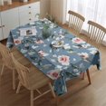 thumbnail image 2 of Pioneer Flower Floral Print Pattern Rectangle Tablecloth 60"x84",Waterproof Polyester Rectangle Table Cloth, Wipeable Spillproof Polyester Tablecloth for Dining, Camping, Indoor and Outdoor, 2 of 5
