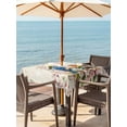 thumbnail image 3 of Outdoor Tablecloths with Umbrella Hole & Zipper, Birds Floral 54x54 Inch Square Tablecloths, Farmhouse Vintage Pink Flower Leaf Waterproof Table Cloth, Patio/Pool/Picnic Table Covers, 3 of 8