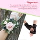 thumbnail image 3 of Guantes de fiesta sin dedos Qarigey encaje rosa Floral para mujer, 3 of 6