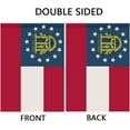 thumbnail image 2 of Georgia State Garden Flags 12.5 * 18 Inches Double Sided Vivid Color and Fade Proof Small Indiana Yard Flags for Indoor and Outdoor Decorations (Georgia), 2 of 5