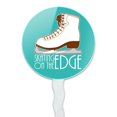 thumbnail image 2 of Ice Skates Figure Skating Living On The Edge Cupcake Picks Toppers Decoration Set of 6, 2 of 6