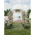 thumbnail image 7 of Wedding Garden Arch 70.87*15.75*94.49 inch Arbor Arch Trellis for Various Climbing Plant Balloon Party Decoration with Two Deepened Planter Boxes (Black), 7 of 7