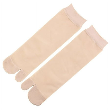 

NUOLUX 5 Pairs Breathable Two-toes Socks Breathable Kimono Clog Socks for Daily Wear