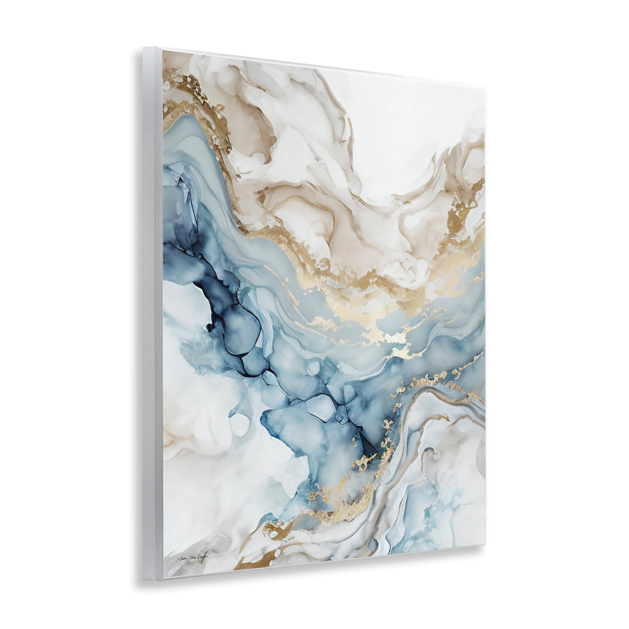 Stupell Industries Chic Geode Pattern Abstract Painting Unframed Art Print Wall Art, 11 x 14