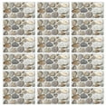 thumbnail image 1 of Seamless Interlocking Marble Mosaic Tiles, Unique Design Versatile Excellence for Shower Floors Bathroom Decor, 1 of 5