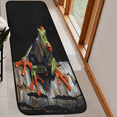 thumbnail image 6 of CURLYOOT Animal Red Eyed Frog Runner Rug 2'x6' Washable Kitchen Runner Rug Indoor Non Slip Laundry Rugs Floor Carpet for Hallway Kitchen Entryway Bedroom Living Room, 6 of 9