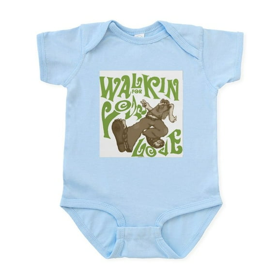 CafePress - Walkin Body Suit - Baby Light Bodysuit, Size Newborn - 24 Months