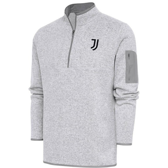 Men's Heather Gray Juventus Elevate Quarter-Zip Pullover
