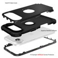 thumbnail image 5 of Dteck for iPhone 17 Air Case, Heavy Duty Drop Protection Hard PC Soft Silicone Hybrid Case Anti-Scratch Shockproof Back Cover for iPhone 17 Air,Black, 5 of 7