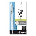 thumbnail image 2 of Pilot PIL15128 0.5 mm Extra-Fine FriXion Clicker Design Erasable Retractable Gel Pen - Black Ink, White Barrel (1-Dozen), 2 of 5