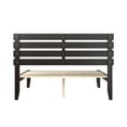 thumbnail image 5 of AFI Oxford 14" Queen Wood Platform Bed Frame with Modern Pallet Headboard, Espresso, 5 of 6
